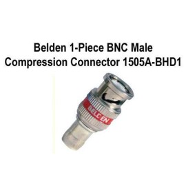 Conectores de compresión HD BNC de 1 pieza para cables Belden 1855A, 1505A, 1694A