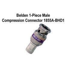 Conector RF, Plenum y No Plenum, HD BNC mini Coaxial, Macho Recto, Compresión, 75 ohm