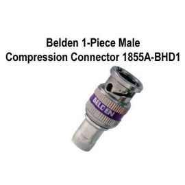 Conector RF, Plenum y No Plenum, HD BNC mini Coaxial, Macho Recto, Compresión, 75 ohm