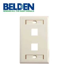 Placa frontal 2-p C/V/I almond