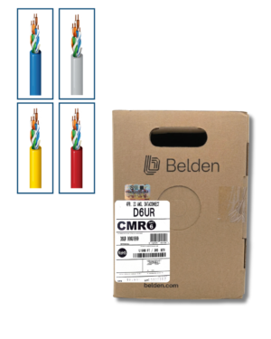 Cable de categoría 6, 4 pares, U/UTP, CMR